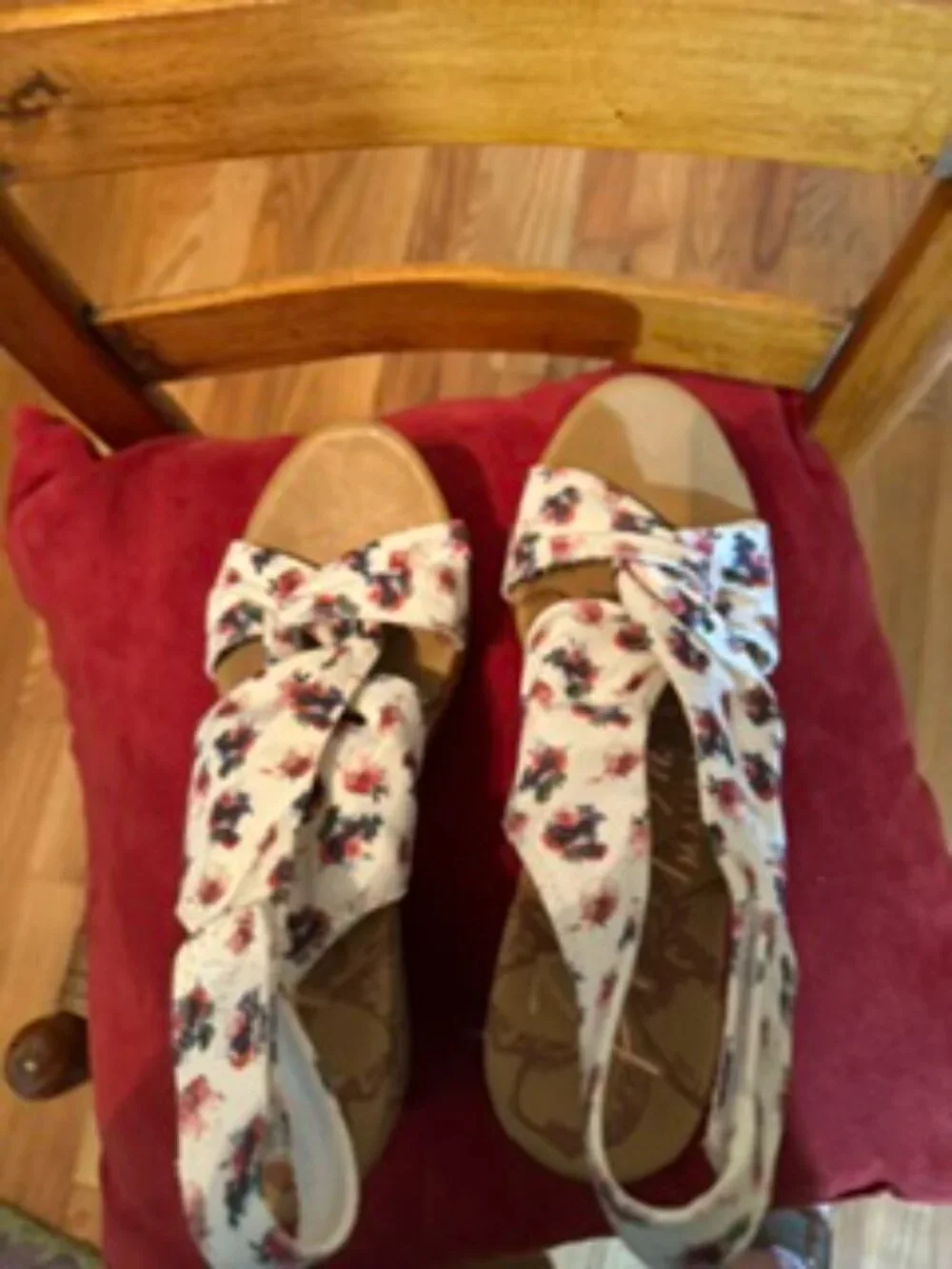 BLOWFISH MALIBU Palmo Floral Wedge Sandals Women’s Size 8